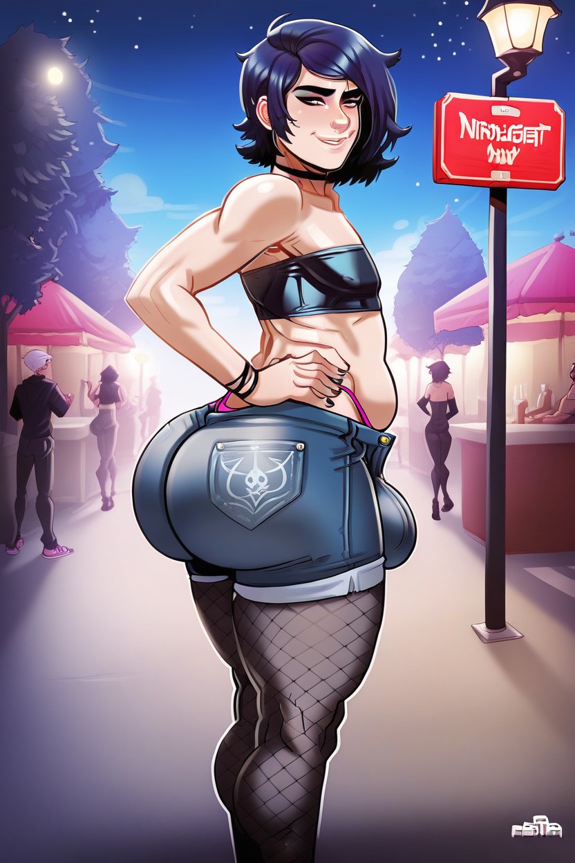 Sfw, Male, Hands On Hips Shemale AI Porn