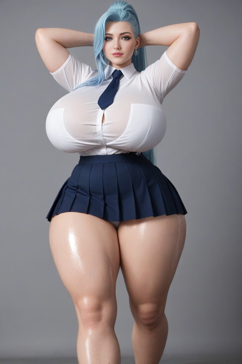 Big Thick Rounded Ass, K-pop Idol, Exposed Thighs AI Porn