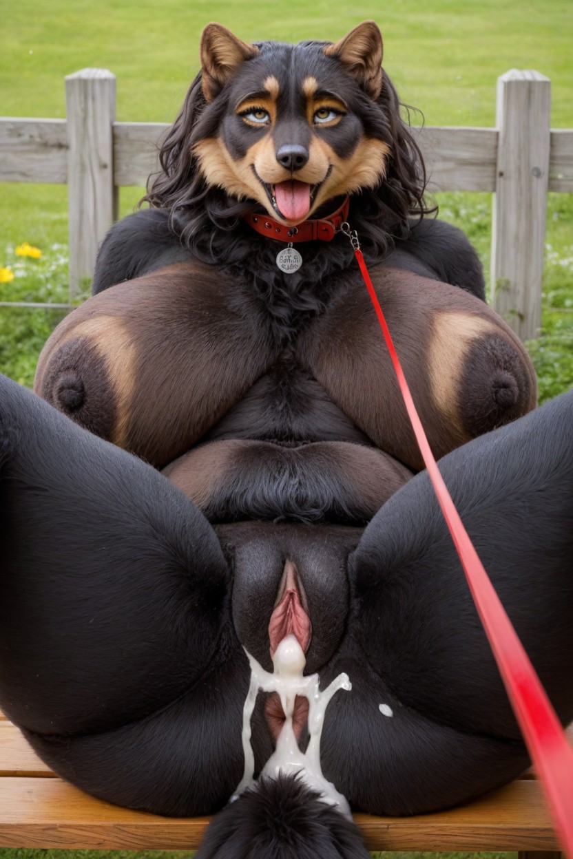Covered In Black Fur, Fur Body, Covered In Fluffy Fur AI Porn