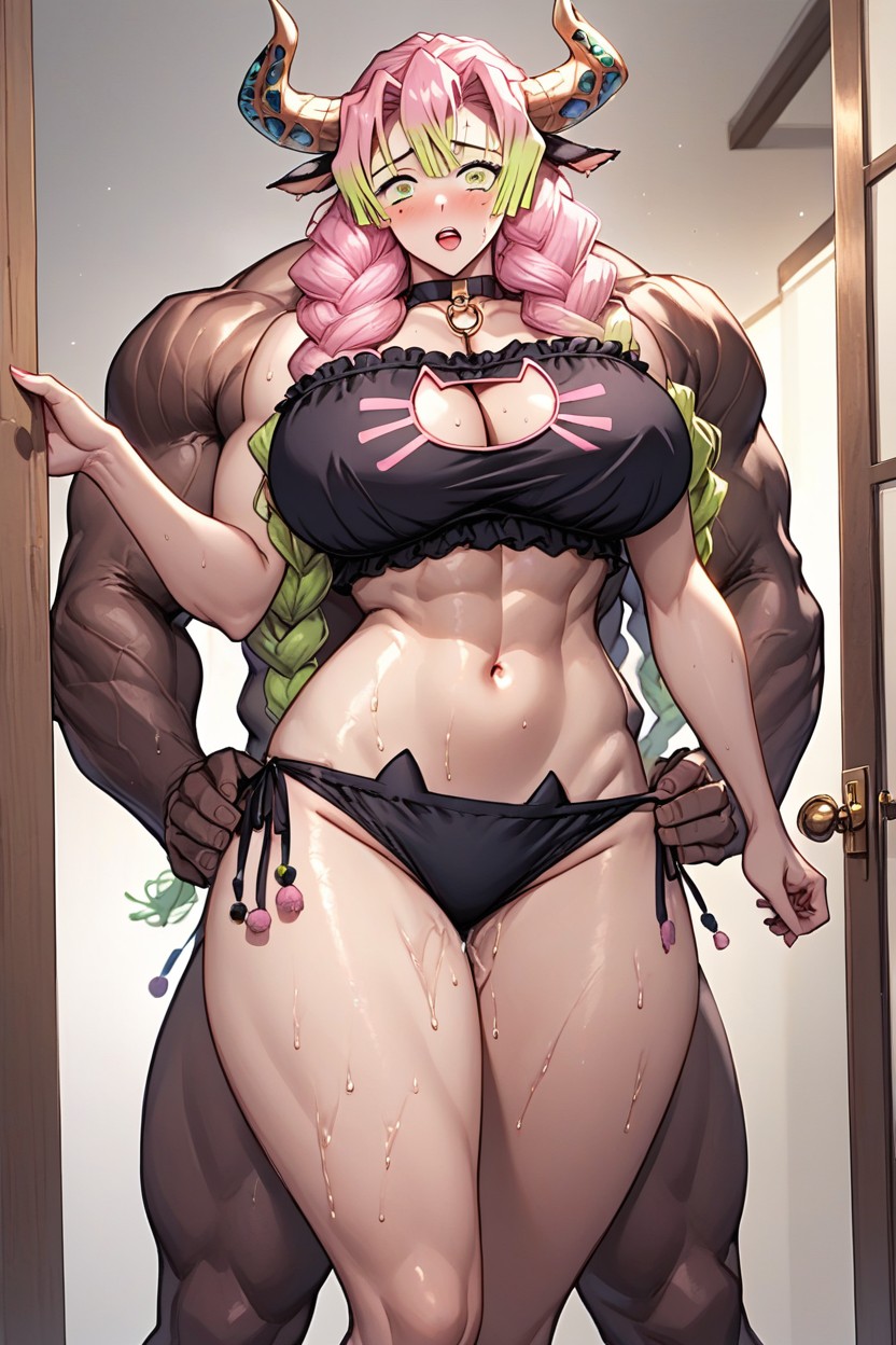 Curvy, Pink Hair, 18+ Hentai AI Porn