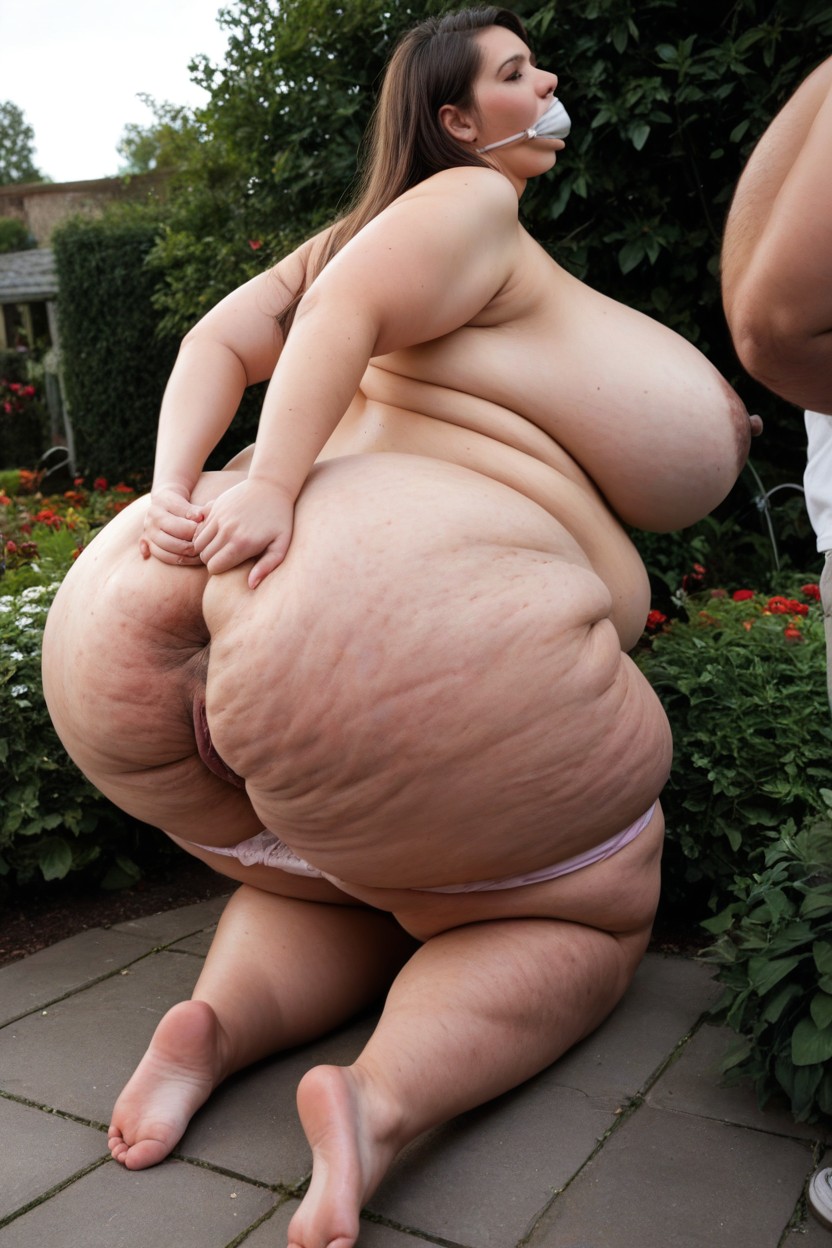 Full Body, Huge, Disproportionate Wide Hips BBW AI Porn