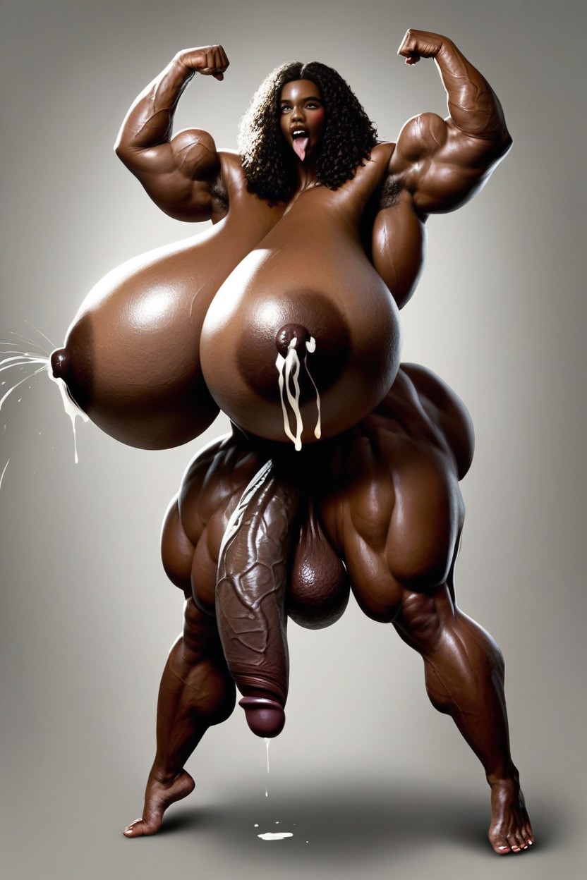 Absurdly Veiny, Extremely Veiny Skin, Muscle Growth Shemale AI Porn