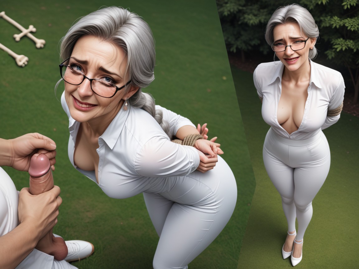 Gang Bang, Top Down, White Pants AI Porn