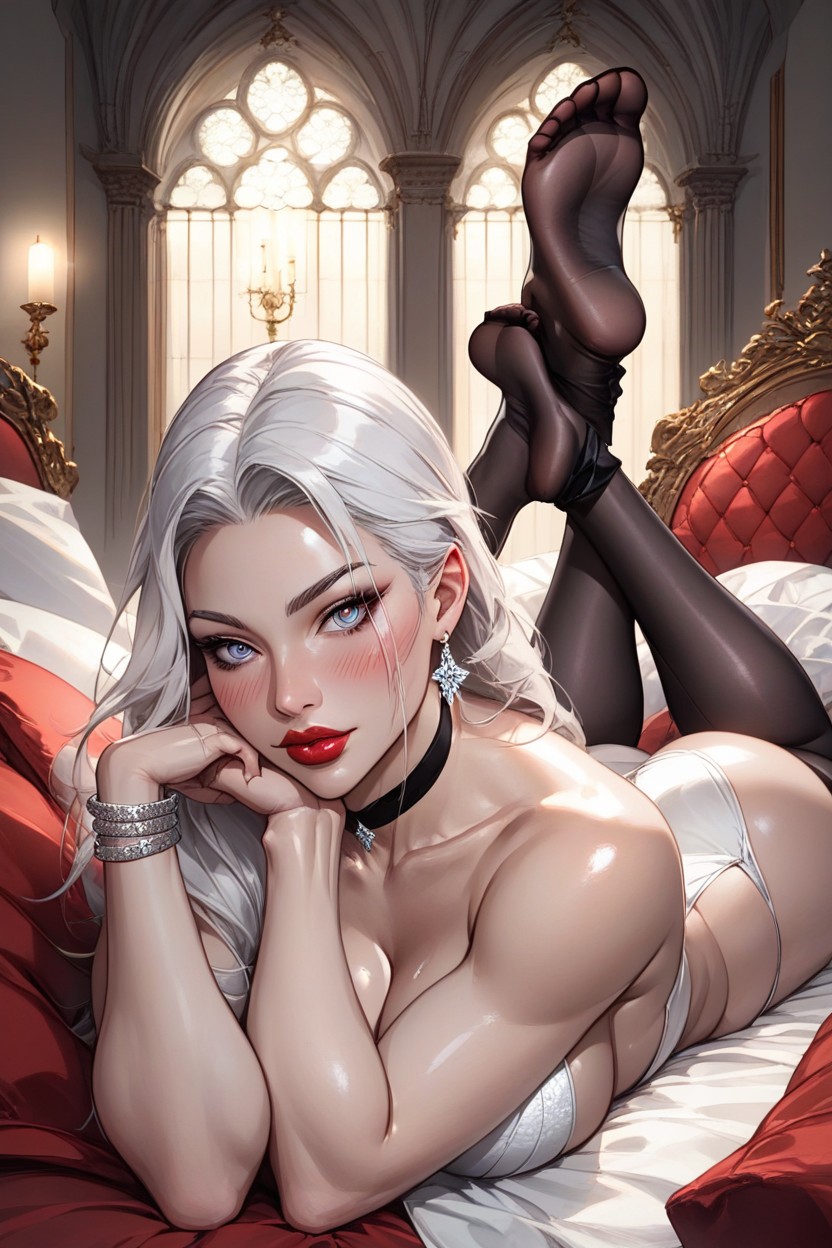 Wide Open Eyes, Eye Contact, Large Round Ass Hentai AI Porn