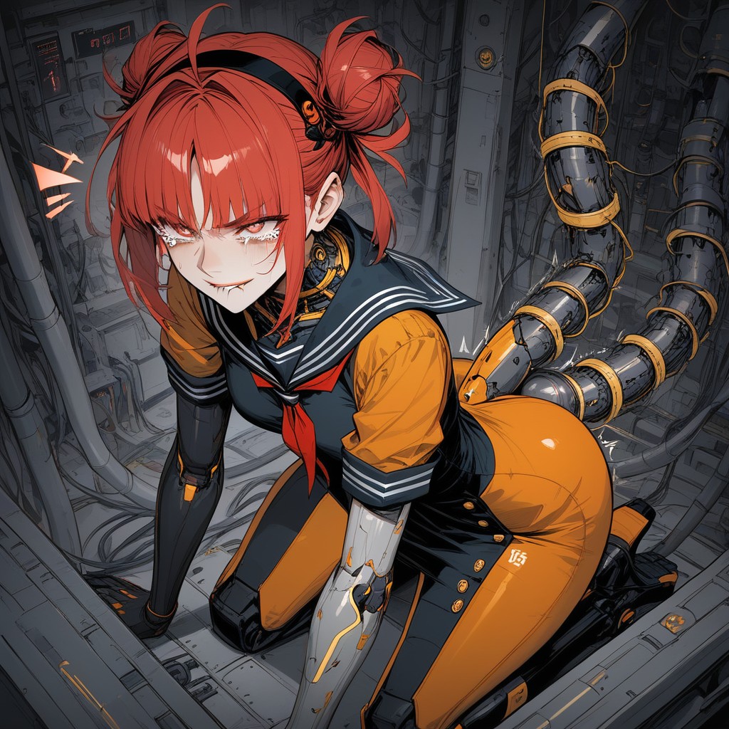 Step Sister, Computer Connected Controlled, Twintails Hair Hentai AI Porn