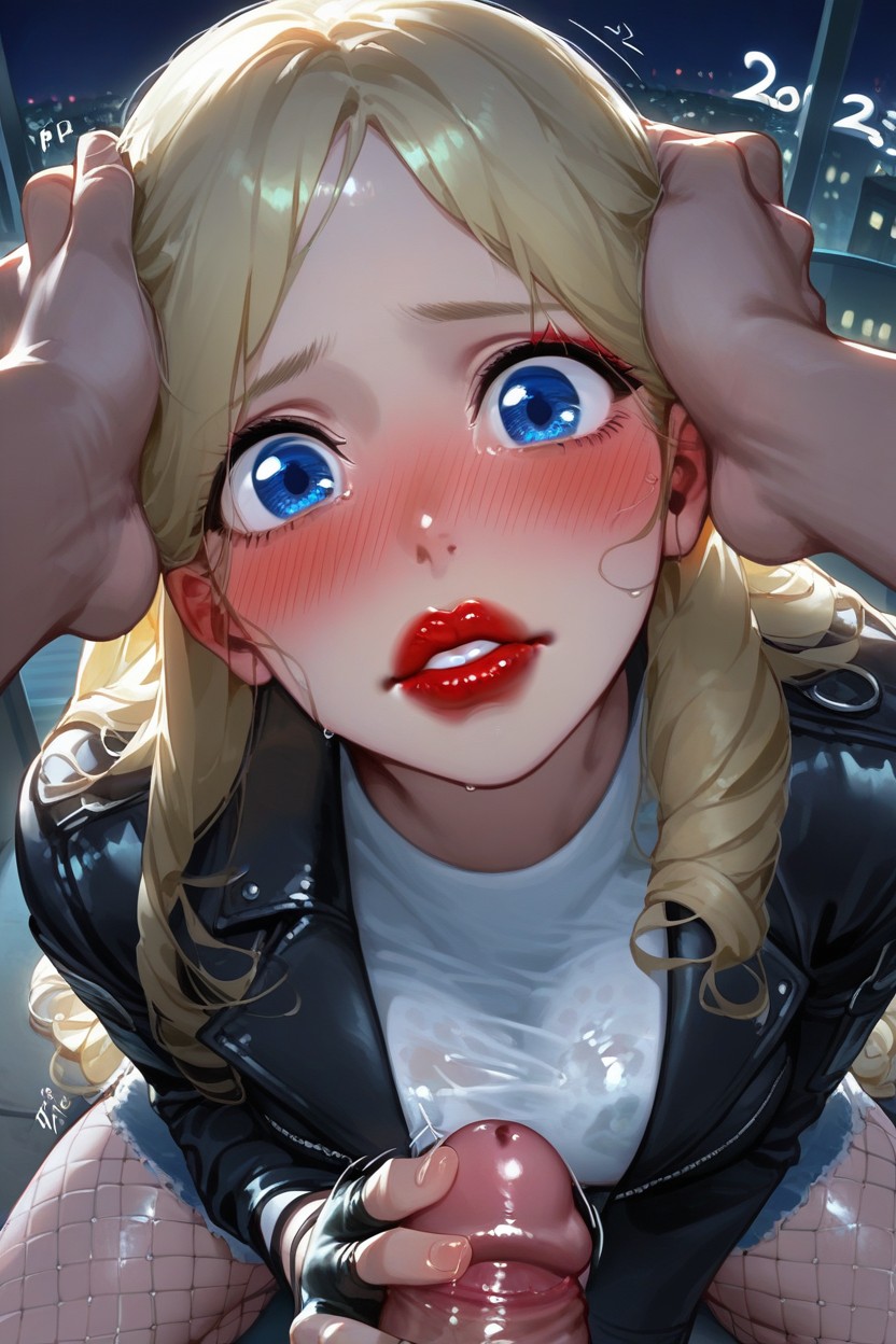 18+, Long Hair Length, Ripped Black Denim Hentai AI Porn