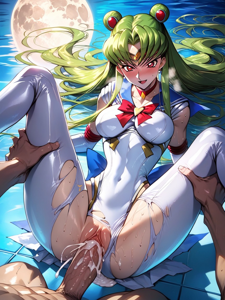 Poolside, Pussy Juice, Happy Hentai AI Porn