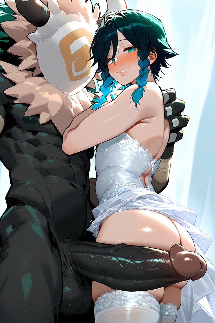 Hands On Stomach, 18+, Venti Pouting Hentai AI Porn