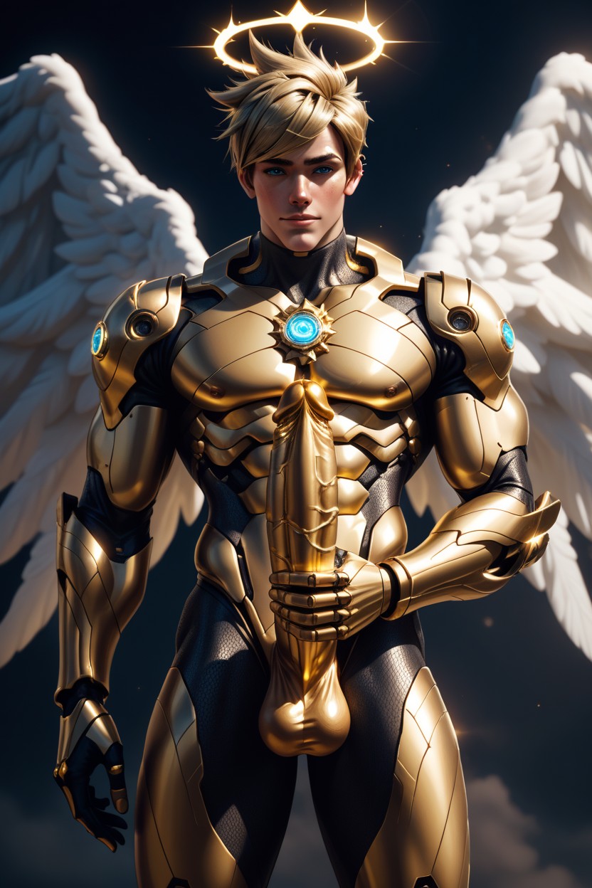 Angel, 天使, Blonde Hair ゲイAIポルノ
