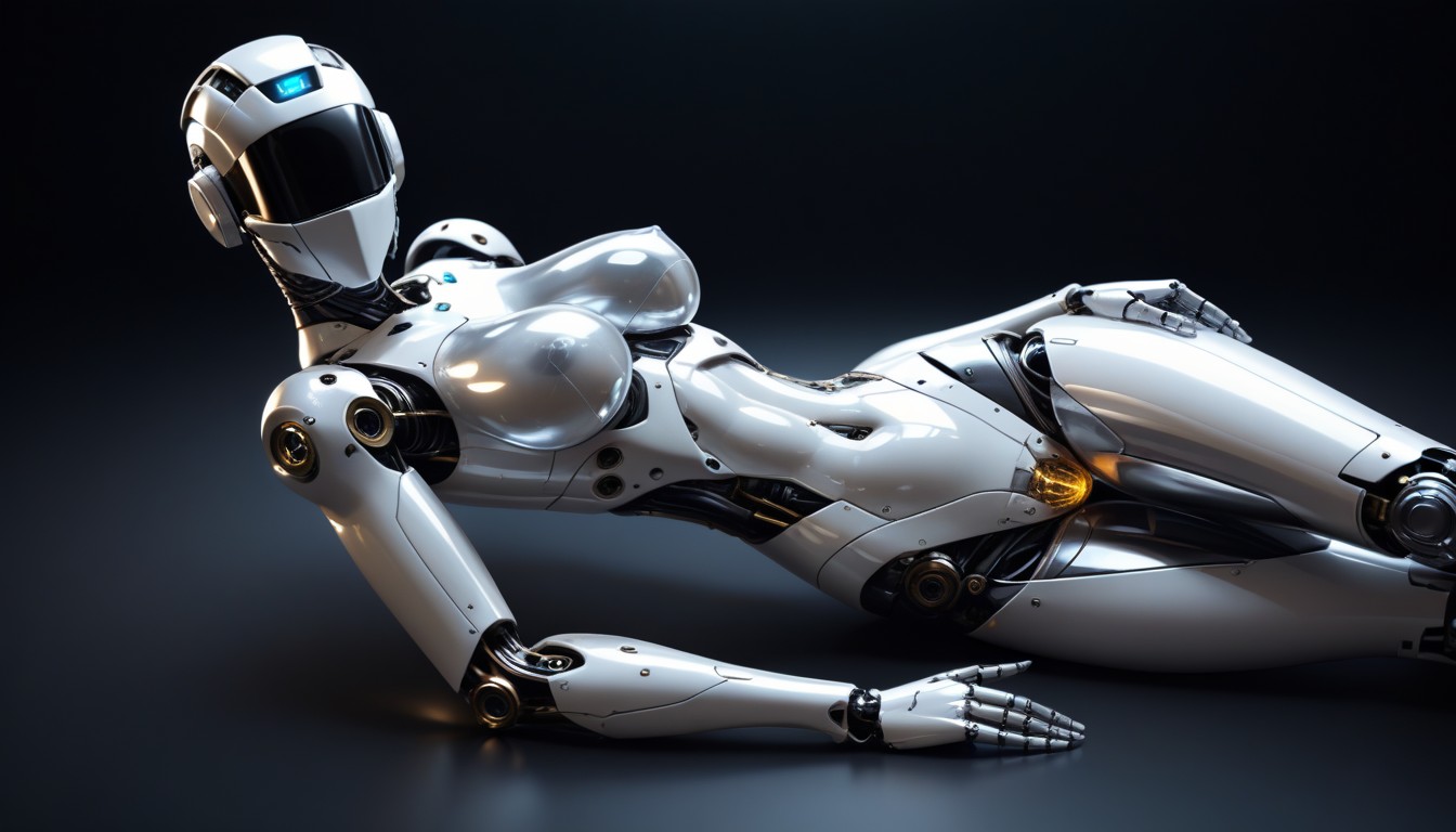 Transparent Silicone Breasts, Mechanical Robot Pussy, Mechanical Fingers AI Porn