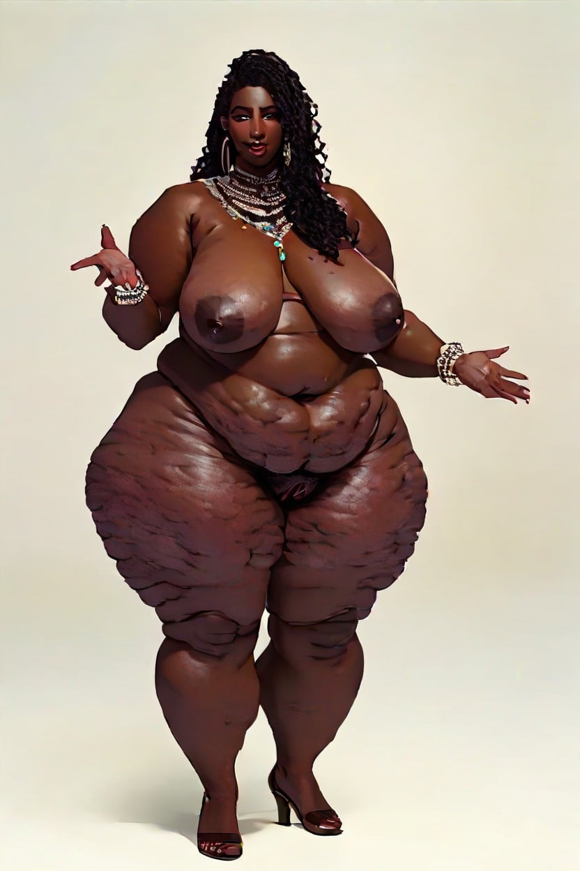 Steatopygous Buttocks, Group Sex In Action, Ultra Morbidly Obese Ssbbw BBW AI Porn