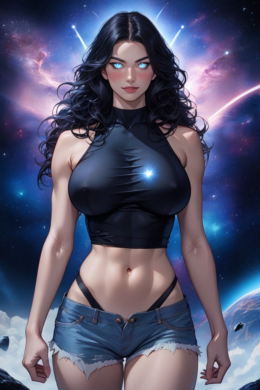 Naked Legs, Perfect Anatomy, Stomach Shown Hentai AI Porn