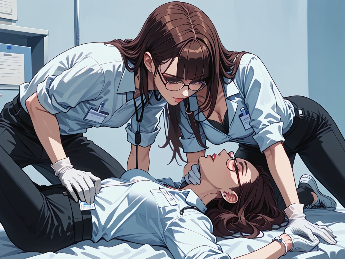 Dark Brown Eyes, 18+, One Male Doctor AI Porn