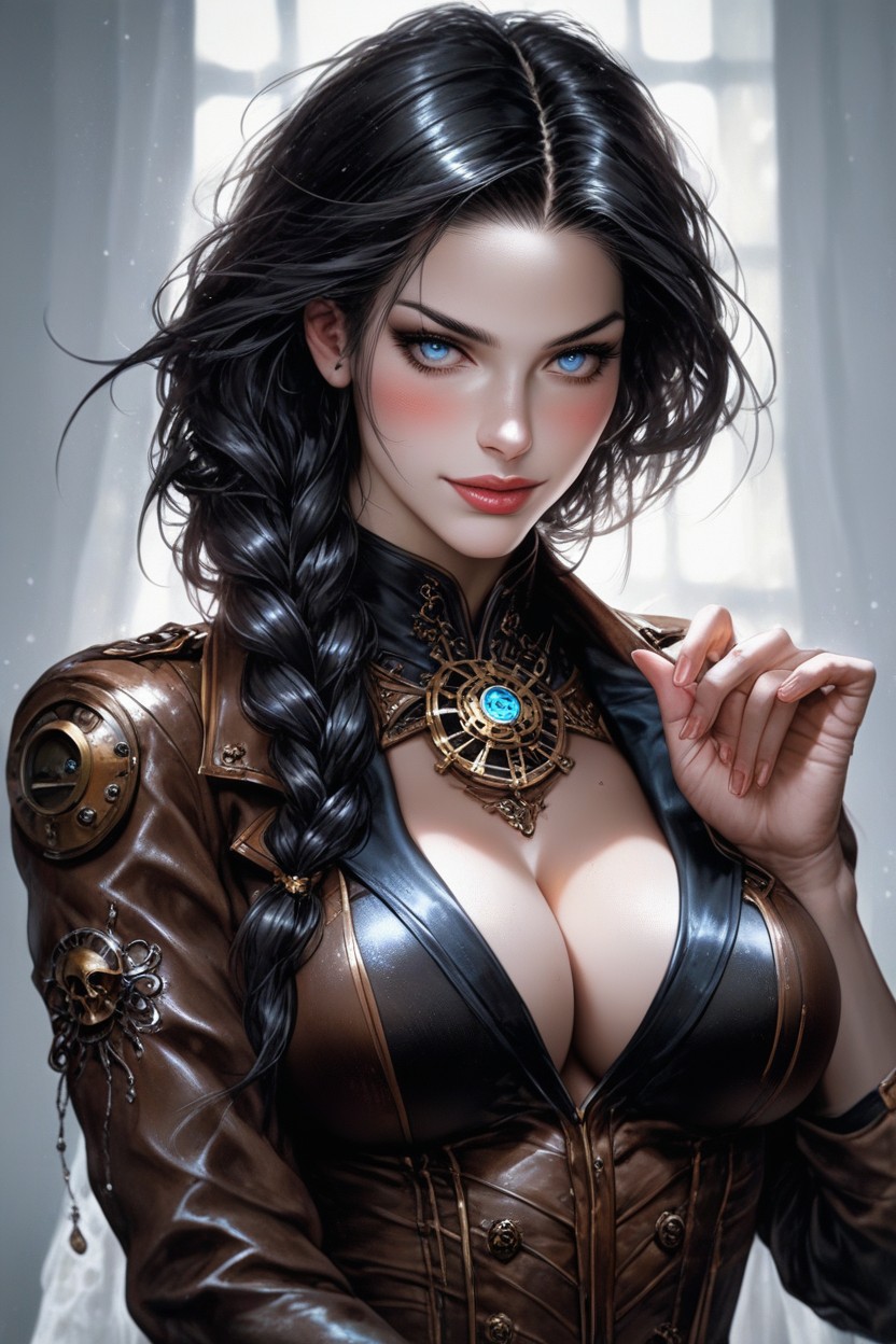 One Woman, Extremely Beautiful, Standing Hentai AI Porn