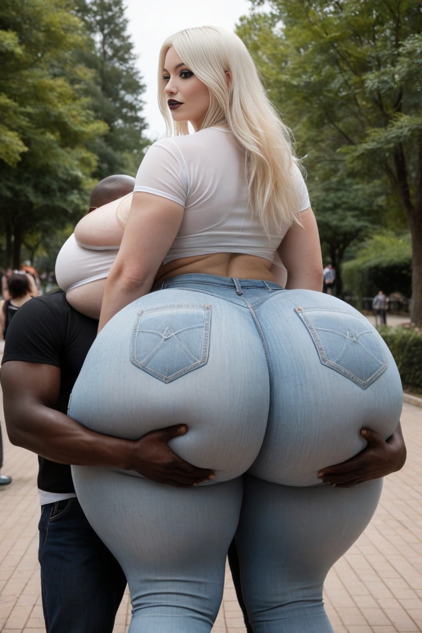Massive Ass, Albino, Unbelievable Giant Ass AI Porn