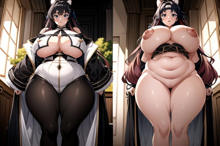 Mushoku Tensei, 18+, Long Straight Black Blue Hair Hentai AI Porn