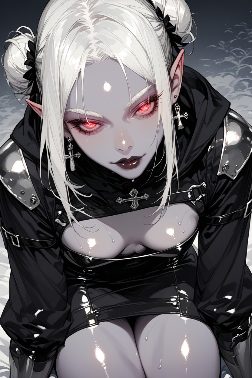 Oiled Up, Dress, Seductive Expression Hentai AI Porn