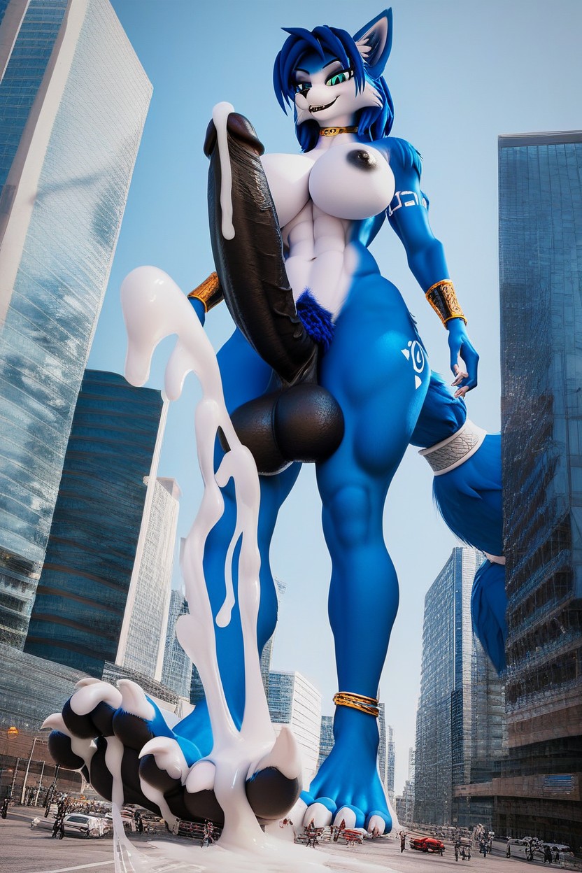 Huge Feet, Dangling Penis, ニューハーフ ファーリーAIポルノ