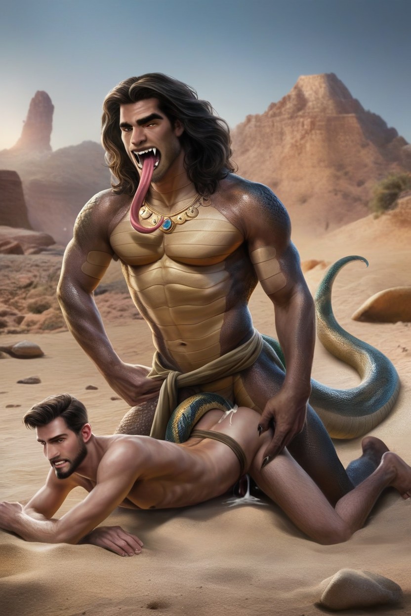 Naga Is Fucking The Human, Anal Sex, Desert AI同性戀黃片