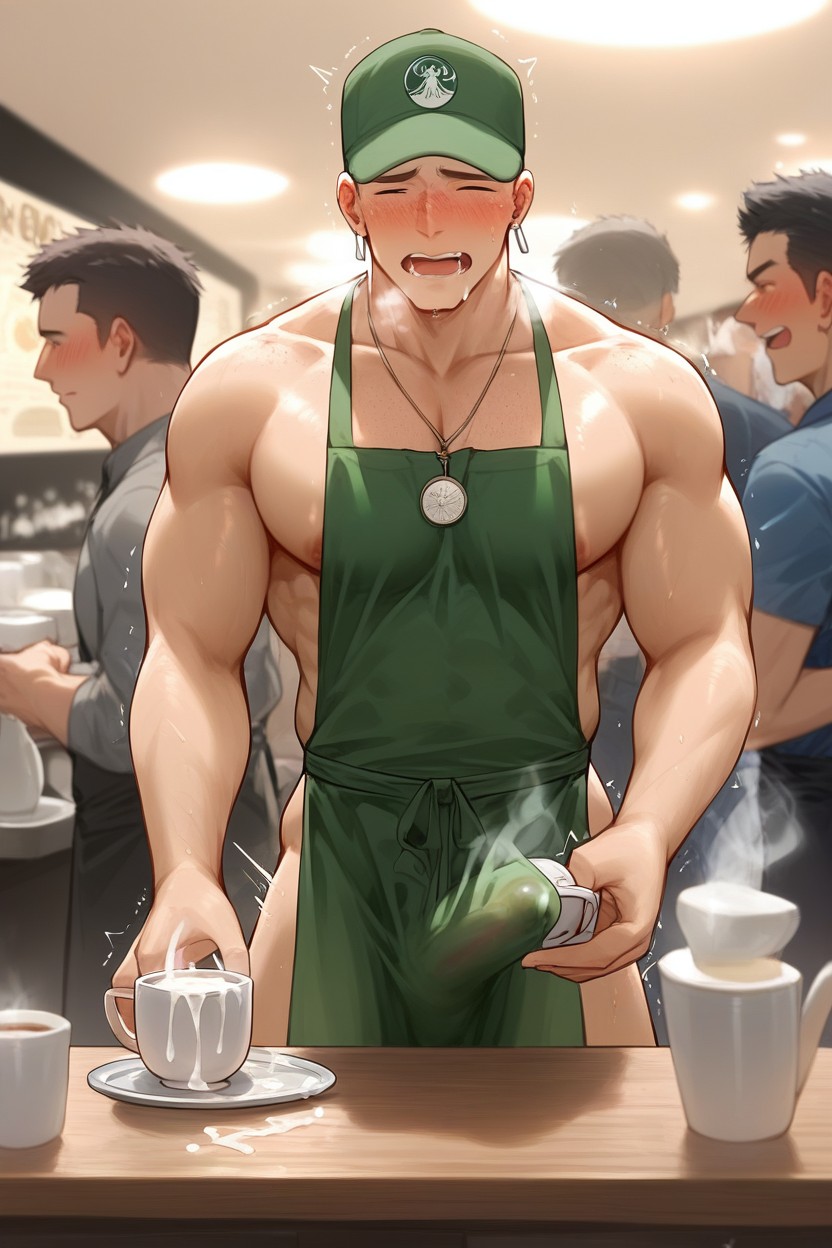 咖啡师, In Heat, Erection Under Clothes AI同性戀黃片