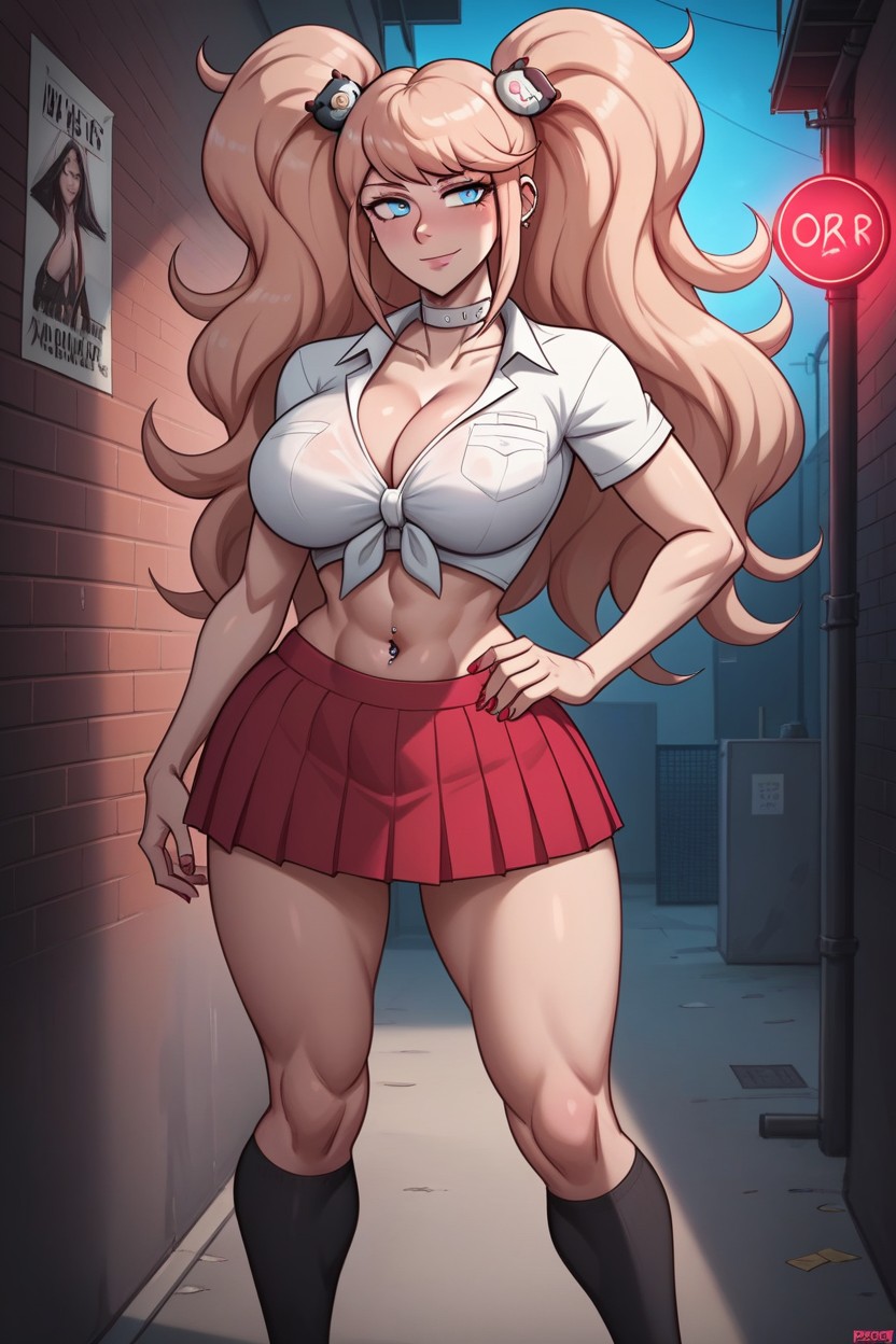 Brick Alleyway, 18+, Cleavage Hentai AI Porn