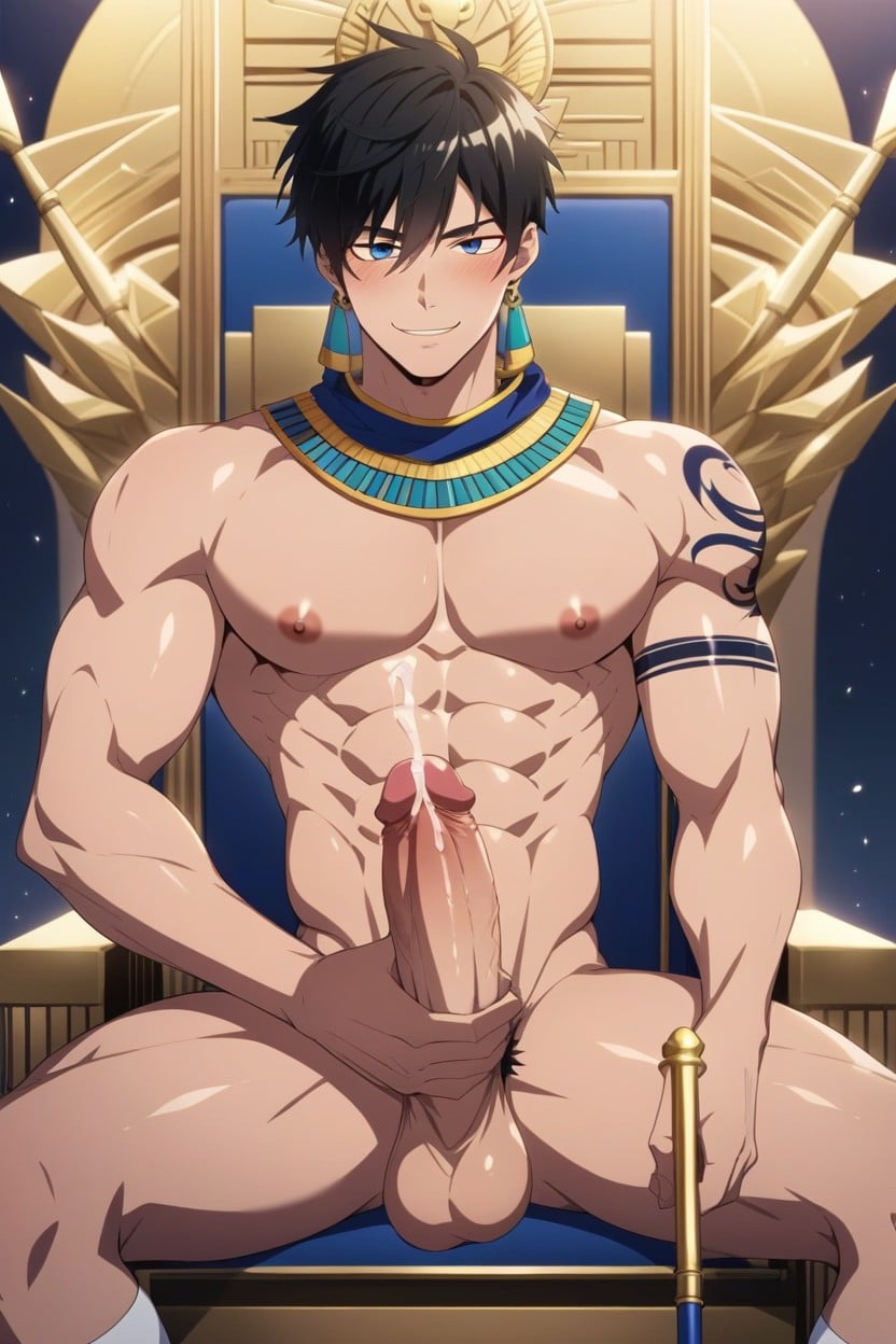 Cum, Grinning, Waist AI Gay Porn