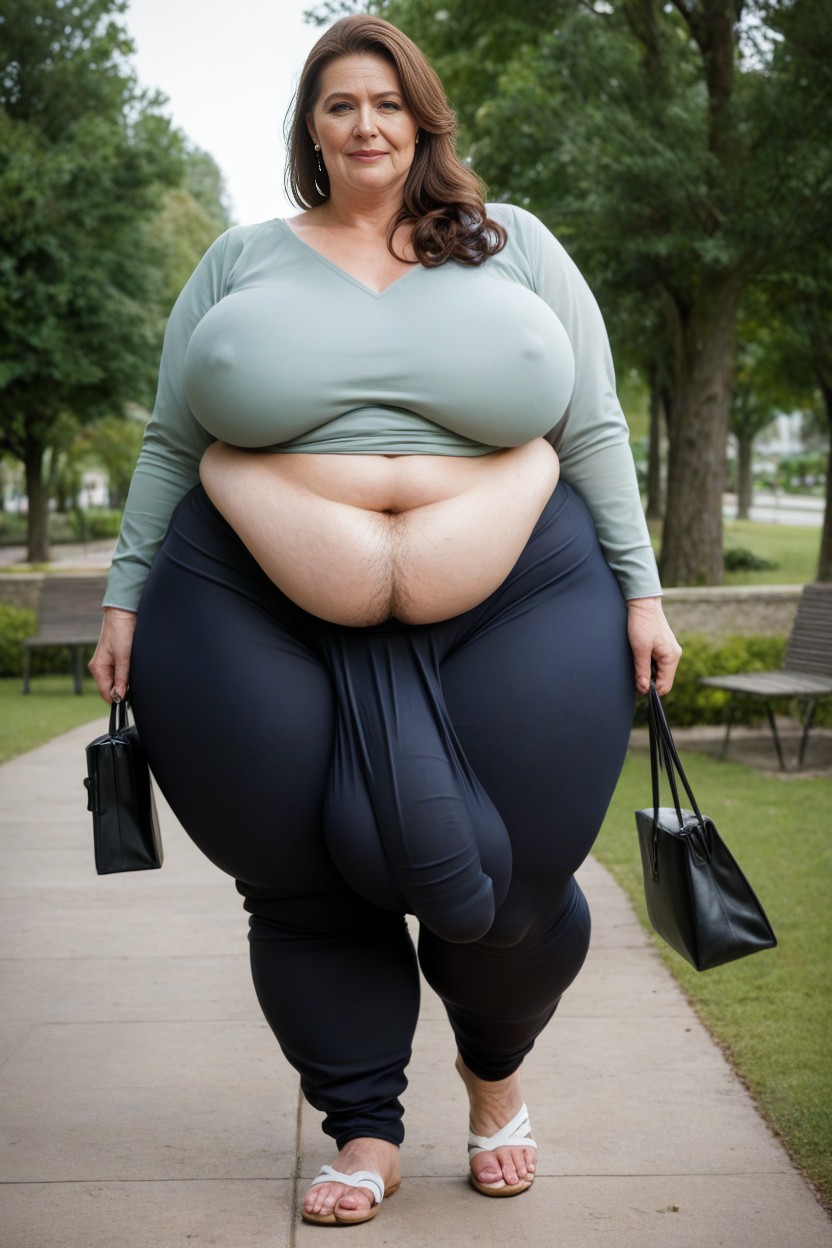 Full Cock Outline, Thick Thighs, Window With View AI Porn