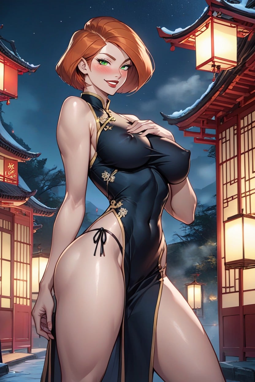 Ginger, Juicy Lips, Bokeh Hentai AI Porn