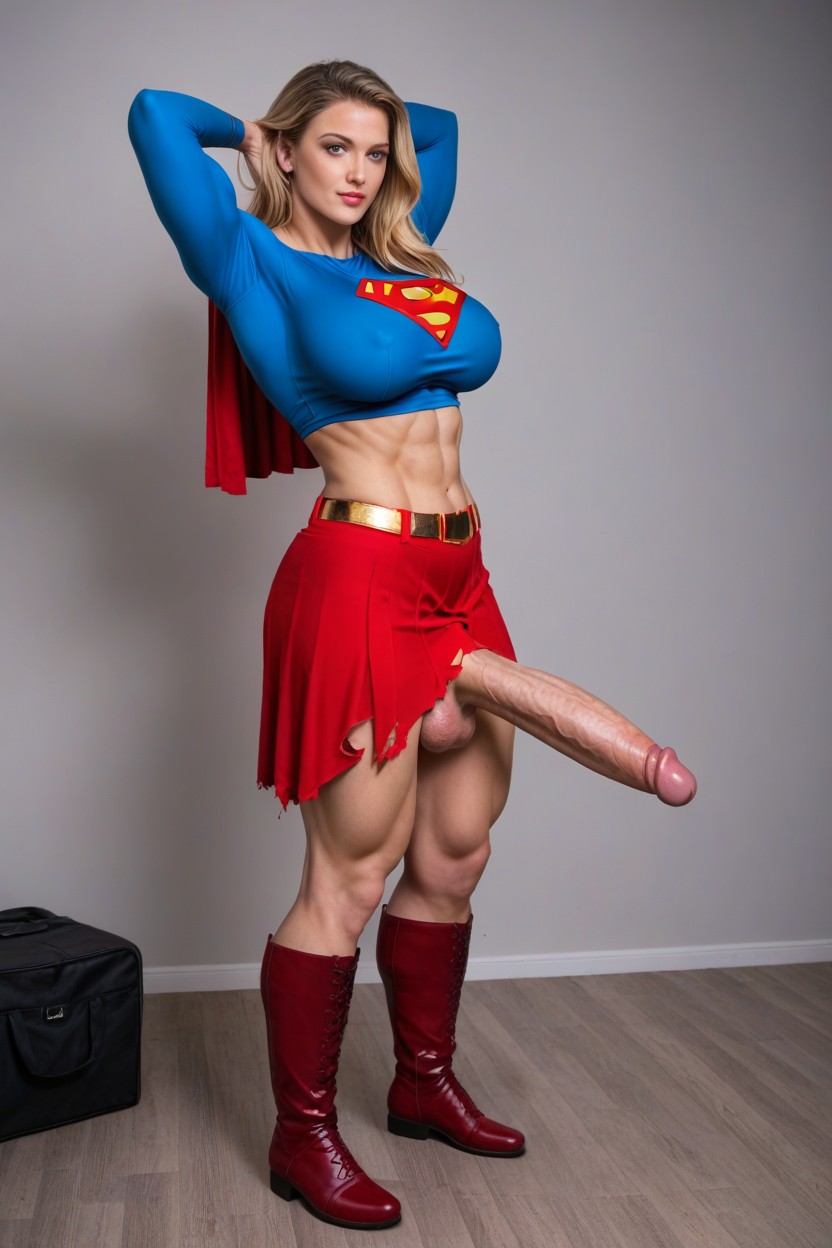Impossibly Giant Penis, Very Large Breasts, Gigantic Shemale AI Porn