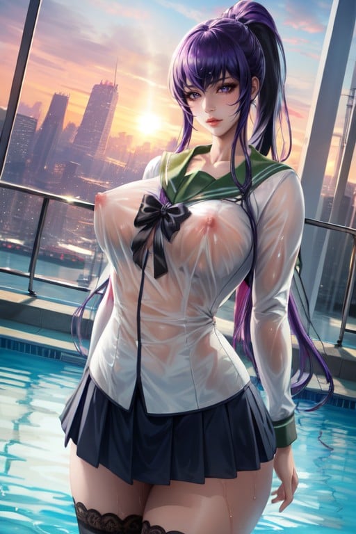 Sailor Uniform, Wide Shot, Perfect Angle Hentai AI Porn