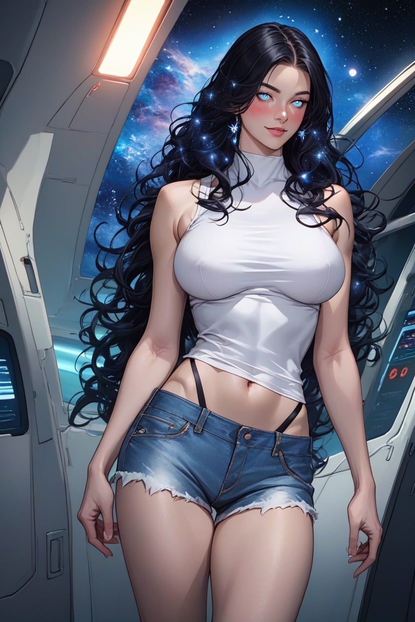 Detailed Body, Bright Eyes, Blushing Hentai AI Porn