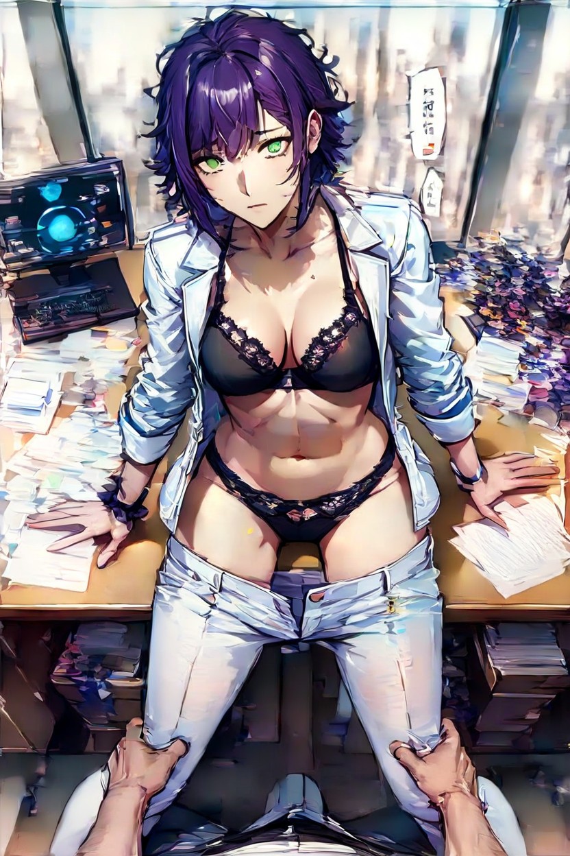 Wide Eyes Open, Breasts Exposed, Close Up AI Porn