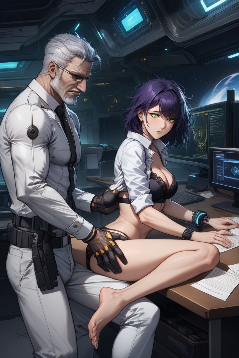 Spread Legs, Full Body, Sitting Down On Table AI Porn