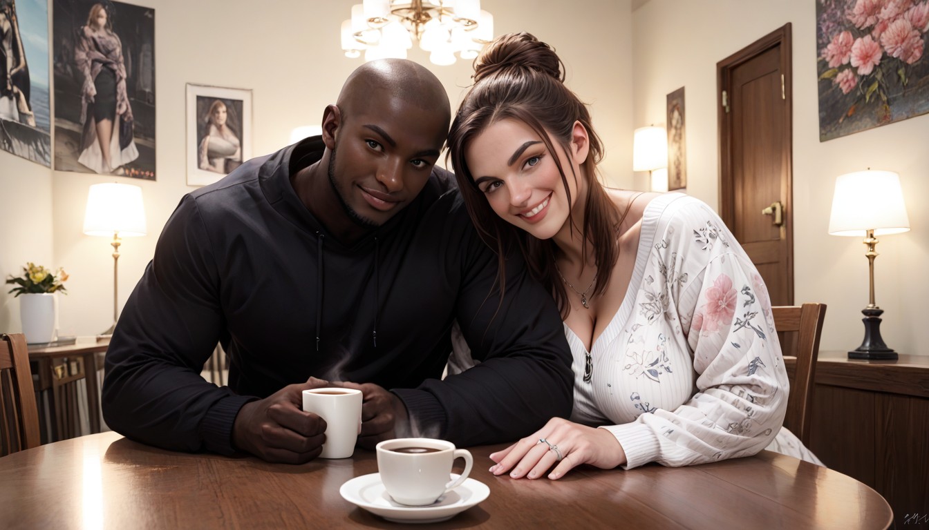 Sitting Side By Side, Cinematic, Affectionate Hentai AI Porn