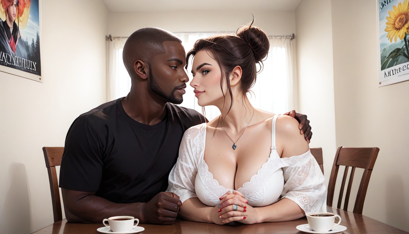 Squeezing Breasts, Cute, Looking At Viewer Hentai AI Porn