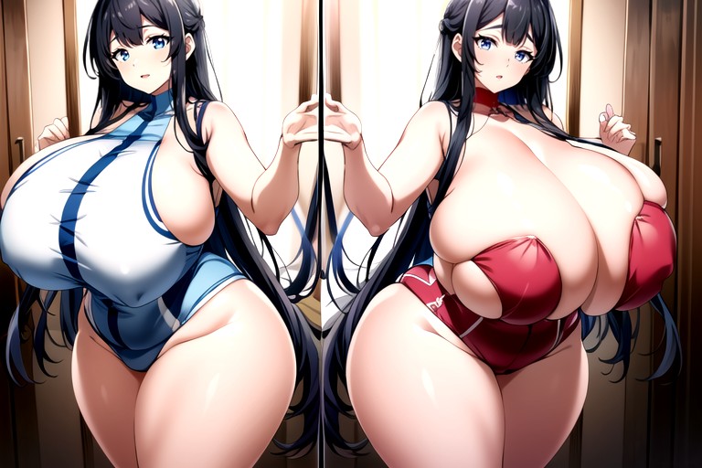 Gothic, Ripping Clothes, She Becomes So Much More Hyper Fatter To Grow Enlarge Her Fat Breasts And Fat Ass So Much More Hyper Larger Hentai AI Porn