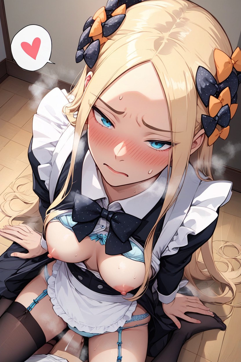 Black Stocking, Bust Shot, Unbuttoned Hentai AI Porn