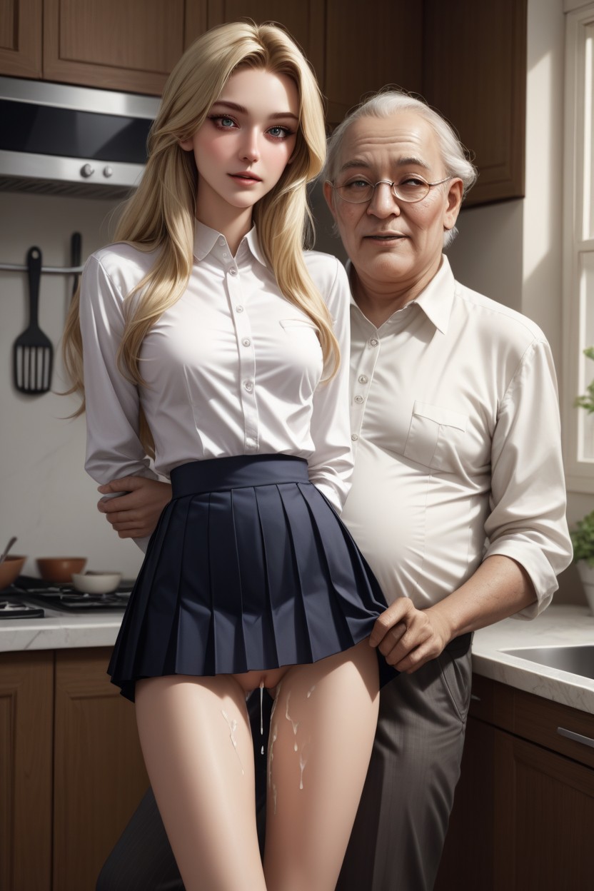 Pleated Skirt, Skinny, 20+ AI Porn