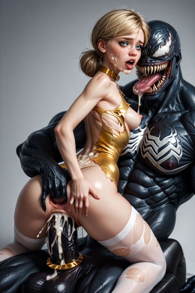 Spreading Pussy, Skin Tight Dress, Top Down AI Porn