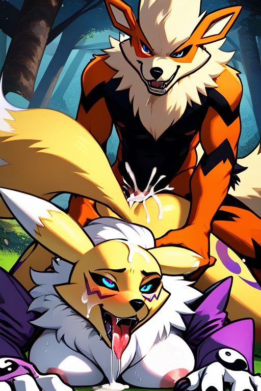 Pleasure, Detailed Face Drool, 18+ Furry AI Porn