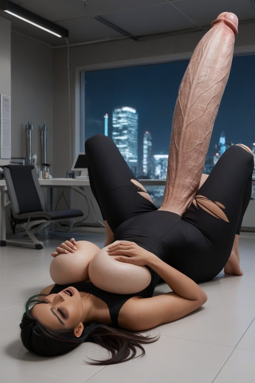 Lab, Hyper Penis Growth, Cute Shemale AI Porn