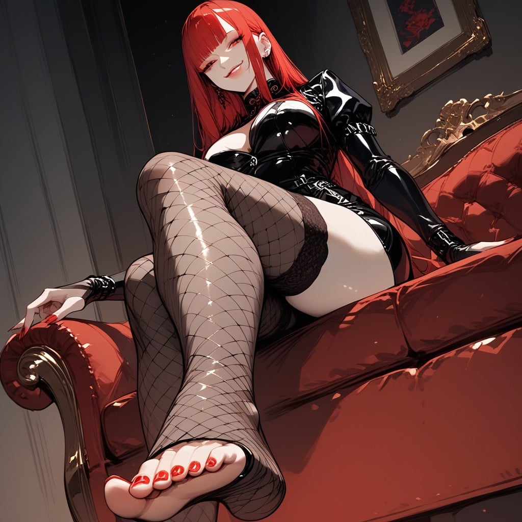 Thick Female, Fishnet Stockings, Perfect Soles Hentai IA