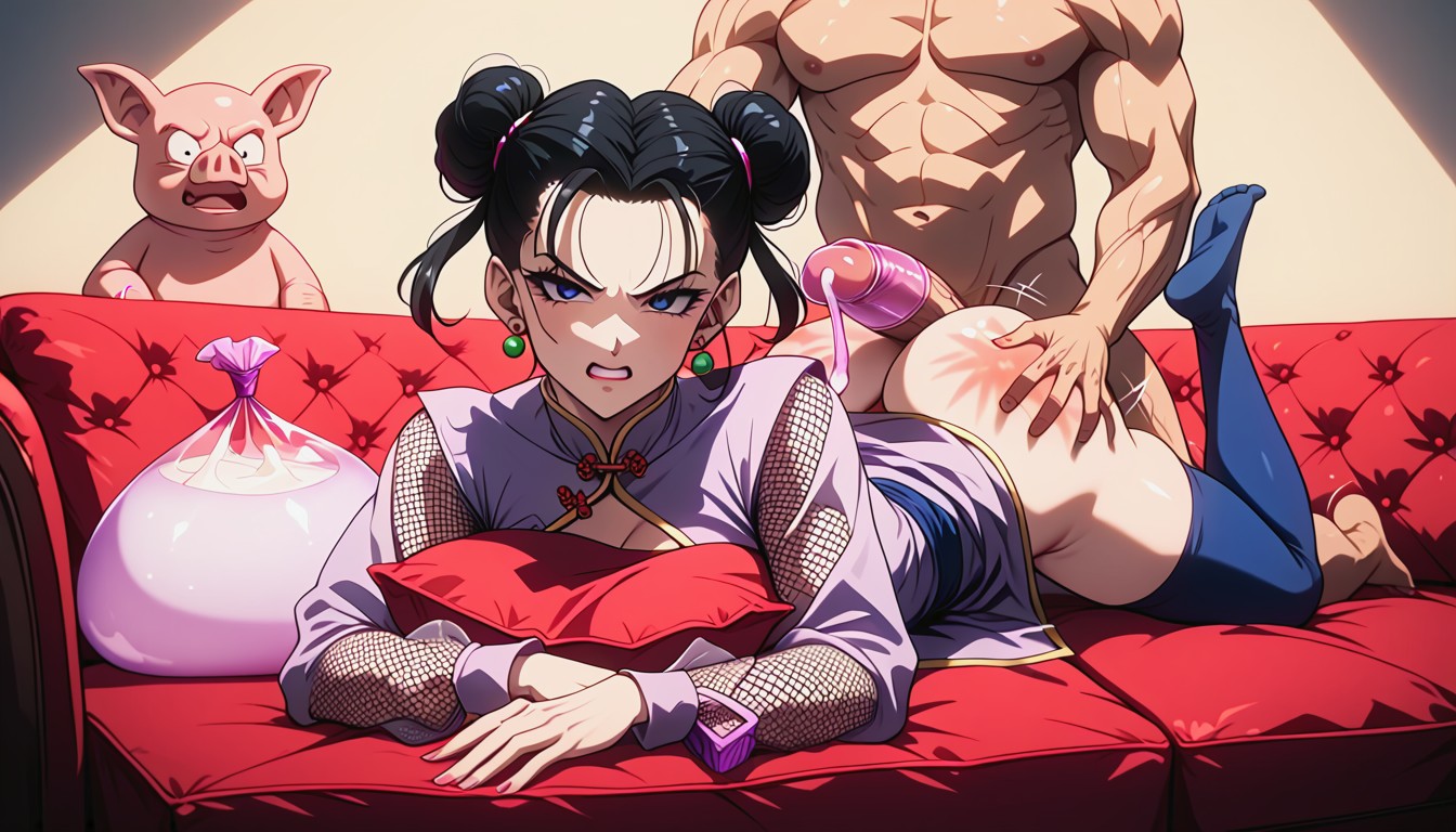 Muy Corto, Assjob Buttjob Pounding Fast, Efecto De Sonido De Aplausos Hentai IA