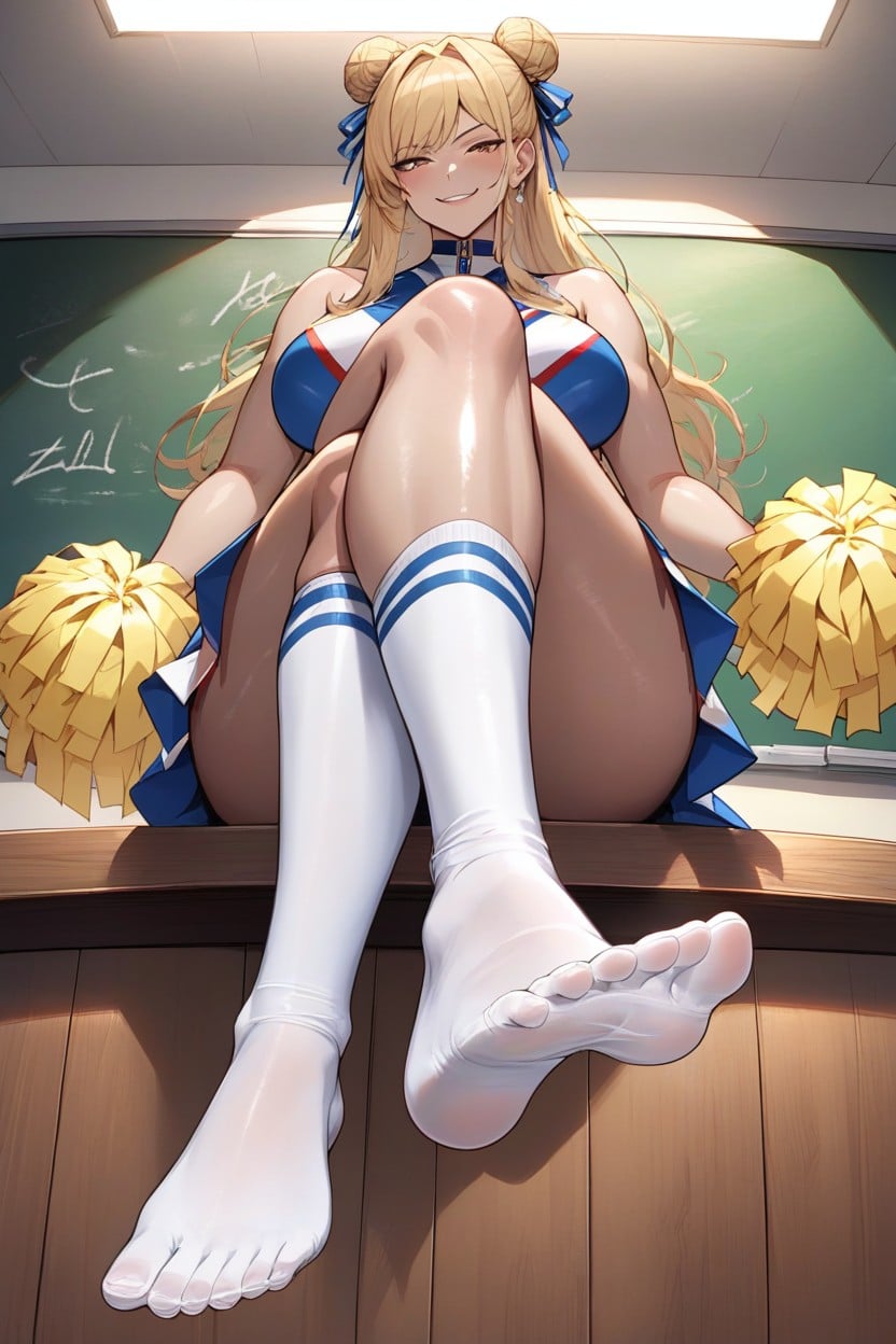 Legs Crossed, Solo, Piel Grasa Hentai IA