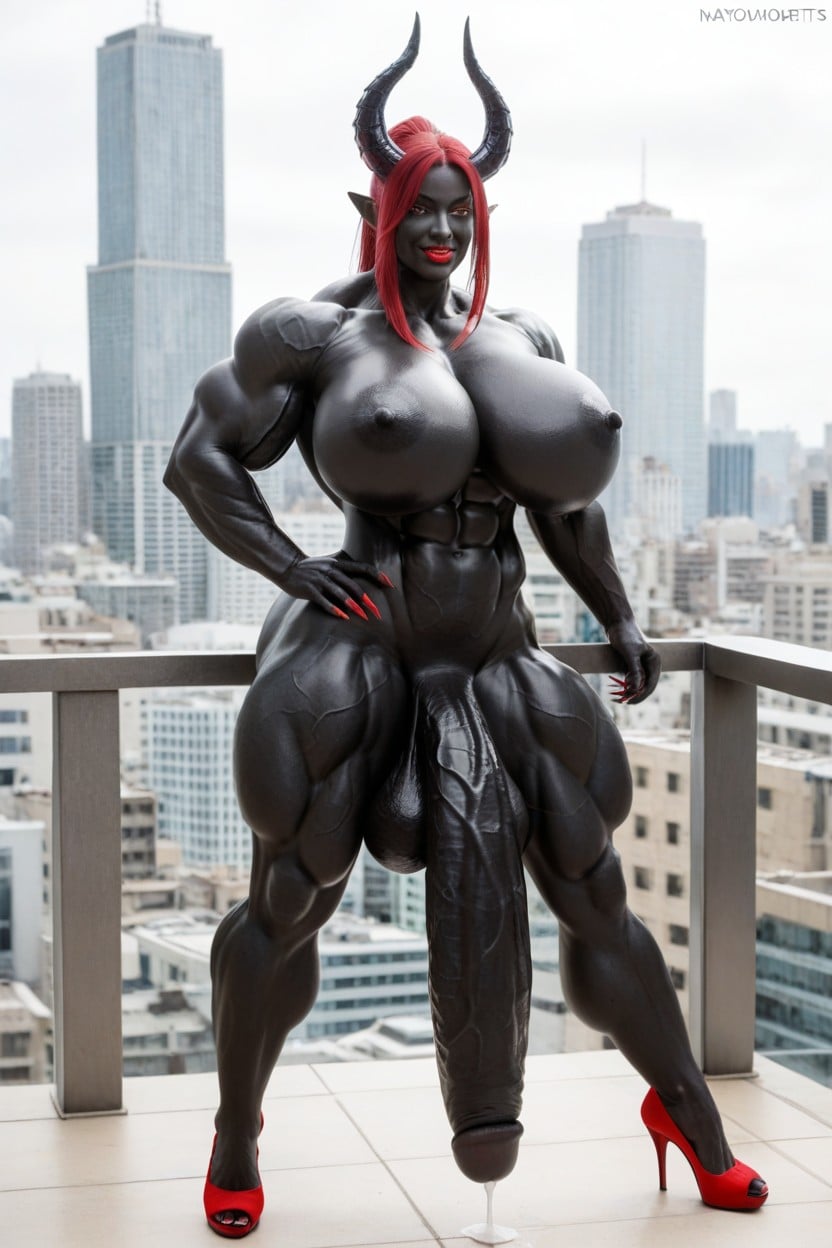 Vagina, Giant Body, Gigantic Shemale AI Porn