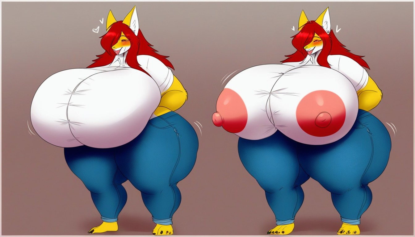 Gigantic, Voluptuous, Extremely Large Ass Furry AI Porn
