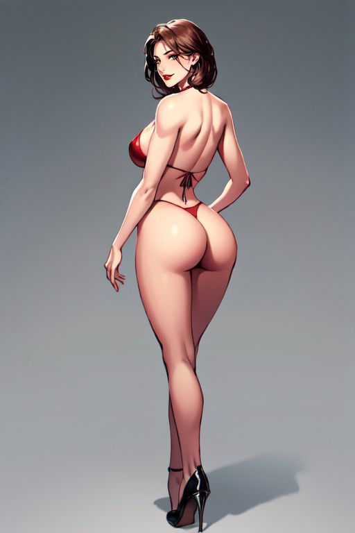 Pale Skin, Long Legs, Without Panties AI Porn