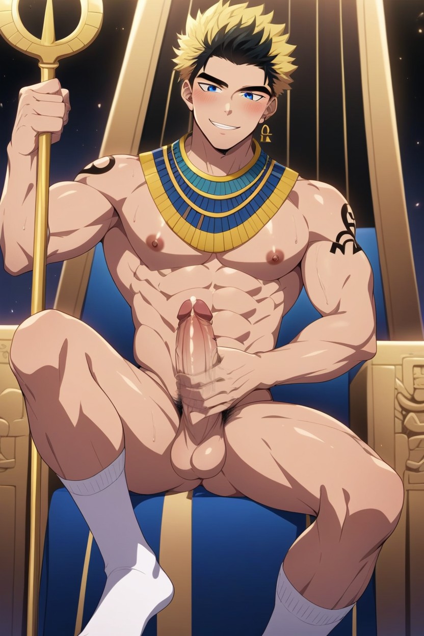 Smug, Abs, Wet AI Gay Porn
