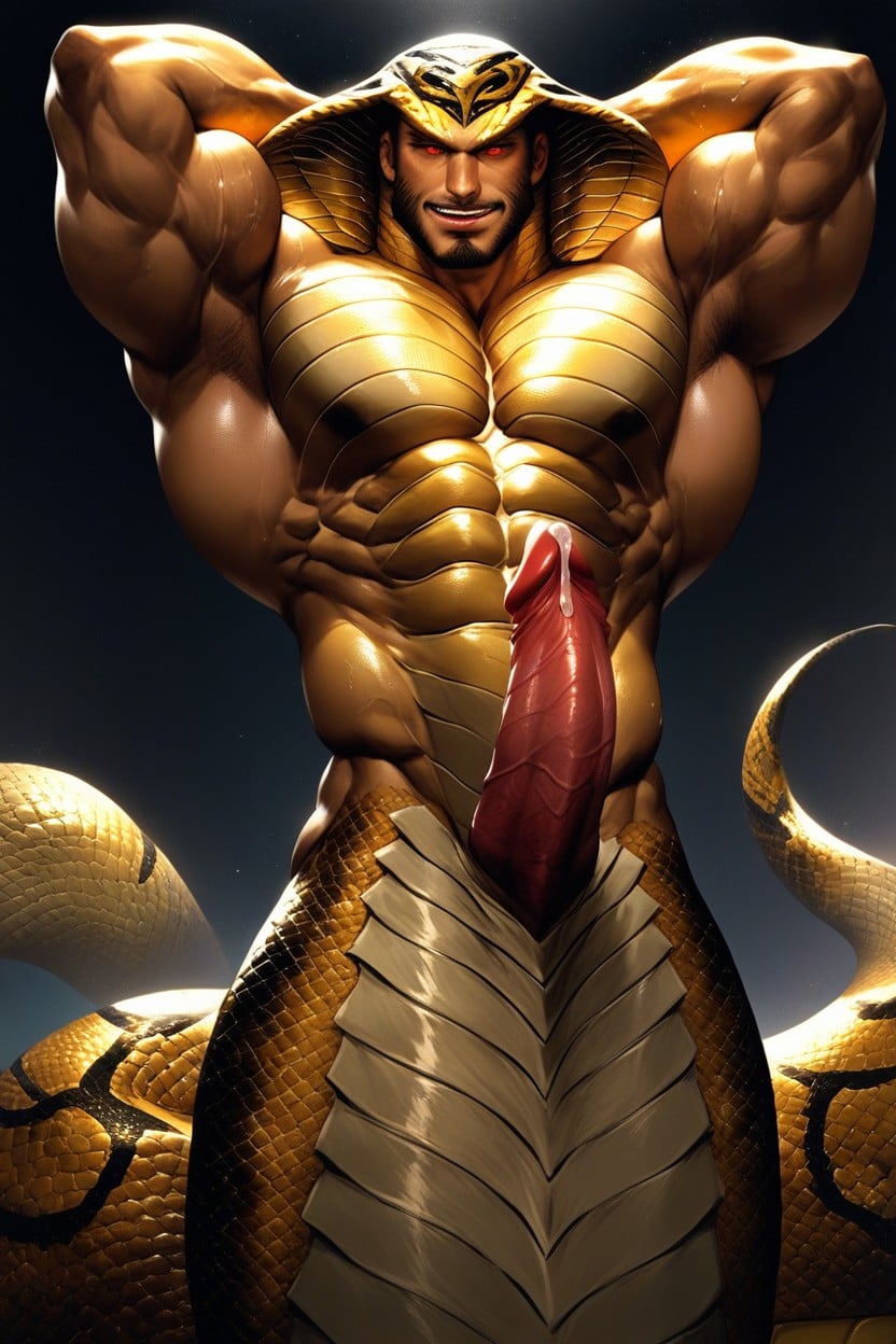 全身, Long Snake Tail, 正面視圖 AI同性戀黃片