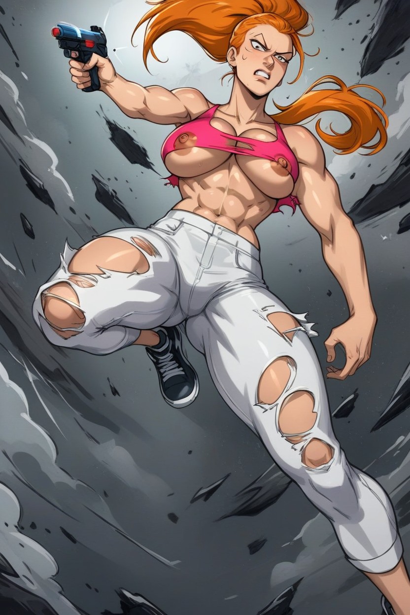 Ginger, 18+, Ponytail AI Porn